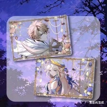 1张山海景拟人化亚克力透明卡片，完美礼物，生日礼物，圣诞礼物，万圣节配饰 - 彩色 - 查看 3