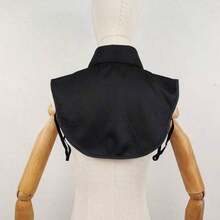 One Size Fake Shirt Collar Dickey For Women, Detachable Button-Up Collar For Layered Outfit Styling - Màu xanh nhạt - Xem 3