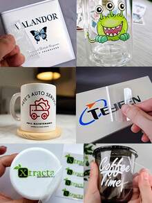 Customized Name Label Stickers, Customizable UV Transfer 3D Stickers, Name Stickers, Customized Stickers, Name Stickers, Date Stickers, DIY Gifts, Handmade, Handwritten, Wedding Stickers, Gift Stickers - Multicolor - View 5