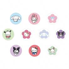 1卷/500张 日本卡通人物贴纸 卷贴纸 奖励账户贴纸 材质封条胶带，节日礼物，可爱又实惠，营造惊喜感，送朋友的礼物（随机风格） - 彩色 - 查看 5