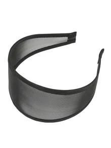 1pc Black Mesh Wide-Brim Headband, Elegant Retro Women Hair Accessory, Hair Band, Hair Hoop - Multicolor - View 4