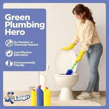 Bathroom Toilet Plunger - Heavy Duty Clog Remover With Effective Unblocker Bellows Design - 如圖 - 查看 8