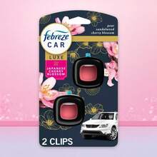 Febreze Car Air Freshener - Japanese Cherry Blossom - 0.14 Fl Oz/2pk - 1 - 查看 12