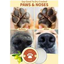 Natural Blueberry Pet Paw Balm - Protects Paws From Hot Surfaces, Moisturizes Dry Paws & Nose, Nourishes Cracked Dog Paws, Blueberry Scented Cream, For Cats & Dogs, Paw Protector - Multicolor - View 1