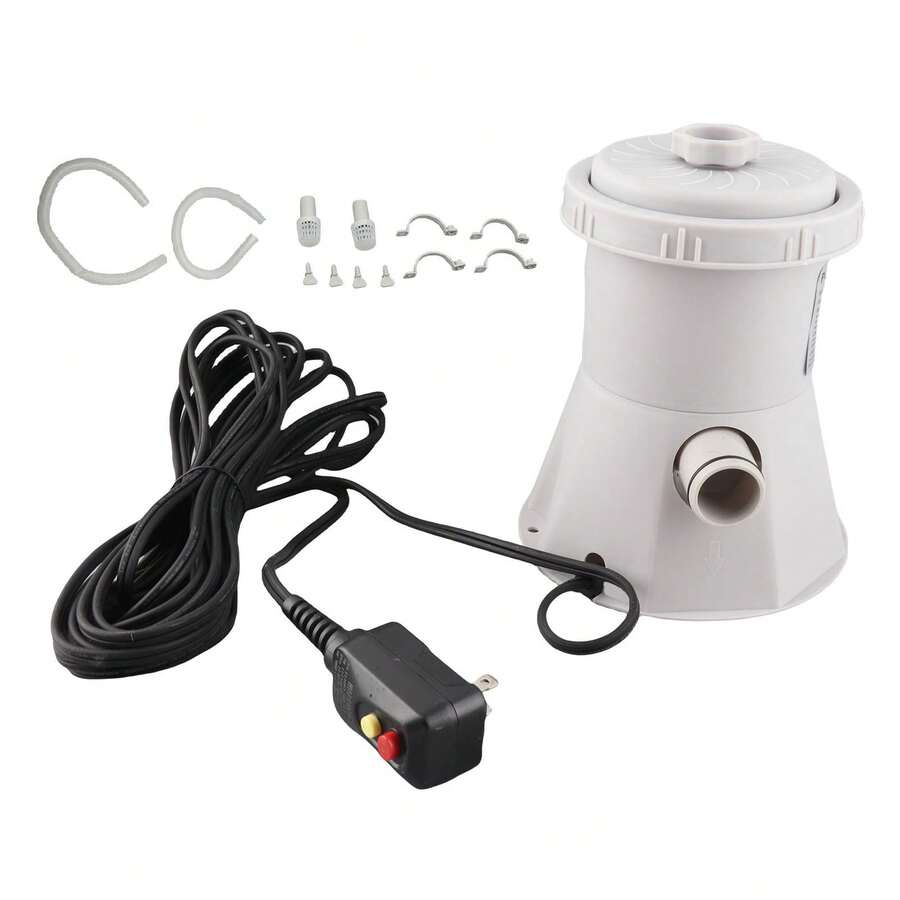 Pool Filter Pump High Efficiency 300gal Improved Circulation Pool Water Pump Filter for Swimming Pool - Blanco - Ver 1