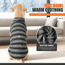 Classic Cable Knit Turtleneck Sweater, Warm Knitted Dog/Cat Coat For Small, Medium And Large Pets, Winter Pet Outerwear