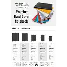 Minimalism Art Premium Hard Cover Notebook Journal Small Size Classic 5" x 8.3" 122 Numbered Pages Gusseted Pocket Ribbon Bookmark Extra Thick Ink-Proof Paper 120gsm Wide Ruled Brown - Marrón - Ver 5