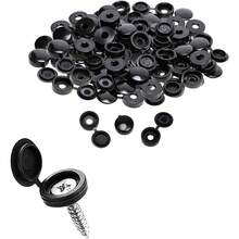 Tapa de tornillo con bisagra Tapas roscadas Tapas de tornillo plegables de plástico Tapas roscadas para arandelas Tapones de orificio de montaje a ras - A - Ver 8