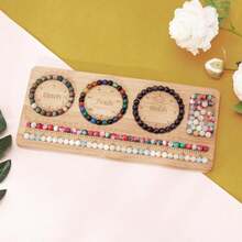 HSZCTUY Bead Board For Jewelry Making, Bamboo Beading Board For Bracelet Making, Beads Maker, Bracelet Making Kit, Bead Tray, Bracelet Sizer, Jewelry Making Supplies - trắng - Xem 1