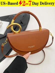 Niche Design Women's Handbag, Fashionable Retro High-Quality Textured Messenger Bag, Solid Color Versatile Underarm Saddle Bag, Casual And Versatile Style, Suitable For Daily Outings, Travel, And Office Workers Commuting,Women's Fashionable Solid Color Handbag Casual Versatile Crossbody Bag For Daily Commuting Party Date Shopping High-End Commuter Bag,Purse,Purses And Bags Women,Tote Bag,Brown Purse,Carteras Para Mujer,Pink Purse,Bolsos Para Mujer,Crossbody Bags For Women,Totes Bags For Women,Orange Purse,Cartera Para Mujer Elegante,Hand Bags For Women,Shoulder Bags,Purse,Purses And Bags Women,Tote Bag,Bags For Women,Brown Purse,Carteras Para Mujer,Pink Purse,Bolsos Para Mujer,Crossbody Bags For Women,Tote Bags For Women,Cartera Para Mujer Elegante,Purse For Woman,Pumpkin,Autumn,Halloween,Fall,Christmas,Thanksgiving,Festival,Cyber Monday,Holiday,Gift,New Year,Snow,Winter,Warm,End-Of-Year,Party - 彩色 - 查看 11