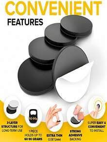 Round Magnetic Refrigerator Stickers, Strong Self-Adhesive Magnetic Sheets, Whiteboard Magnets, Blackboard Magnetic Dots