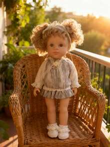 全新逼真娃娃，可爱精致的浅米色质感，配有头饰、袜子、衣服，关节可活动，可摆出各种优雅造型，包含展示盒，是圣诞节/万圣节/复活节/母亲节的完美礼物，也是值得收藏的玩偶。 - 彩色 - 查看 2