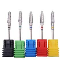 Easy Nail 1 Stück Hartmetall-Nagelfräser kompatibel für Acrylnägel, geeignet für Gelpoliententfernung, Maniküre/Pediküre Formgebung, harte Nagelkunsttools - Verschiedenfarbig - Übersicht 5