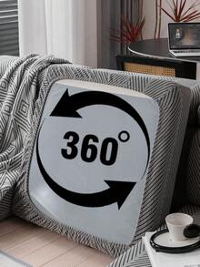 1pc Simple Striped Sofa Slipcover, High-End Non-Slip Living Room Couch Cover Cushion, Machine/Hand Washable, Pet-Friendly, Suitable For All Seasons, Home, Kitchen, Bedroom, Office Use - Dark Grey - View 6