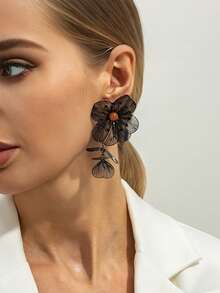 1件/2件套波西米亚风3D几何银杏叶项链耳环套装，优雅时尚，适合日常、派对、度假、情侣约会，女士节日百搭珠宝礼品 - 花 - 查看 13