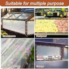 Lona Transparente Impermeable, Lona de Polietileno Transparente con Ojales, Plegable Cubierta Transparente a Prueba de Lluvia con Borde Reforzado y Cuerda para Camping Patio jardn Gallinero (23m) - 2*3 m - Ver 9