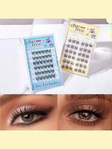 24款动物系列免胶假睫毛，持久高粘性，卷翘自然轻盈