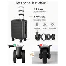 1pcs/3pcs 20/24/ 28 Inch Luggage Set Expandable Hard Shell Suitcase With Spinner Wheels The Needs Of The Whole Family On Vacation Travelers' Vacation Essentials