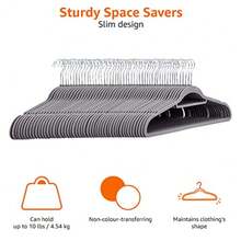 CYPNAmazon Basics Ganchos de terciopelo antideslizantes y resistentes con barra horizontal para corbatas paquete de 50 gris oscuroFashion - 226942944 - Ver 4