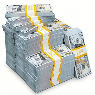 [100/70pcs]/Set, Noise Makers Replica Currency Props, Small-Sized Props, Suitable For Educational Purposes, Birthday And Wedding Decorations, Movie And Bar Photography, Can Be Used With The Money Gun - Create A Fun Atmosphere, New Year's Party, Christmas Gift.