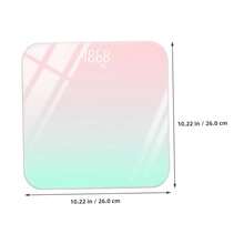 Bascula Digital Corporal,Báscula De Peso De Baño Con Pantalla Led Y Vidrio Templado,Digitales Scale Automático Del Cuerpo,Escala Pesa De Personal 180kg,Negro Balanza Para Familia,Cocina,Baño - Multicolor - Ver 4