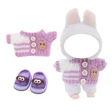 Sweater Headband Changeable Cute Big Eye Slippers, For Labubu, Holiday Costume, Holiday & Birthday Gift (Excluding Plush Doll) - Multicolor - View 8