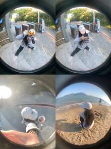 1个趣味手机鱼眼镜头三合一手机镜头放大镜鱼眼广角微距自拍便携镜头摄影 - 彩色 - 查看 2