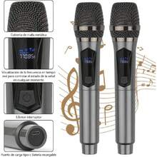 Rechargeable Wireless Microphone, Handheld Dynamic Microphone System With Rechargeable Receiver, 3 Rechargeable Batteries For Karaoke, DJ, Party, 39769086 - Multicolor - View 2