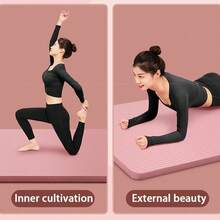 8mm Thick Eva Yoga Mats Anti-Slip Sport Fitness Blanket Exercise Yoga And Pilates Gymnastics Fitness Equipment - 粉色 - 查看 6