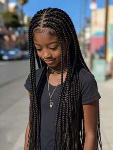 Xpression Pre-Stretched Braiding Hair - Smooth Yaki Texture, Flame Retardant Synthetic Fiber For Kids 3pcs - Multicolor - View 4