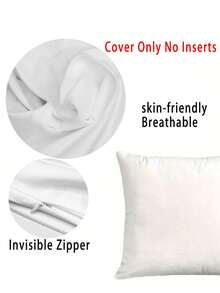 4 件套复活节抱枕套，农舍风格复活节元素印花，包含水仙花、兔子、绵羊、小鸡、彩蛋图案，涤纶面料，单面拉链印花抱枕套，复活节家居装饰，适合派对用品、家用沙发、床、椅子、农舍户外露台装饰 - 彩色 - 查看 9