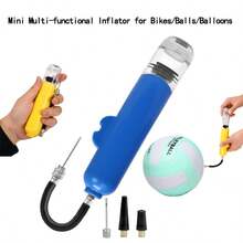 Bomba de aire portátil multifuncional mini, adecuada para inflar pelotas, aros de natación, globos y otros juguetes inflables - Multicolor - Ver 1