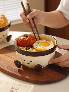 1 chiếc bát sứ nhỏ xinh có chân đế, thích hợp dùng làm bát súp, bát salad trái cây, bát mì ramen, bát phục vụ tại nhà hàng, khách sạn, quán cà phê. - Nhiều màu - Xem 5