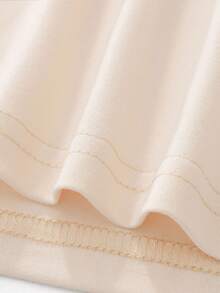 Young Girls Creative "Mom Is My Best Friend" Letter Graphic Short Sleeve T-Shirt, Summer - Beige - View 6