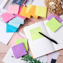 Notas adhesivas de 80 hojas de 7.2*7.2 cm (serie de pintura) 80 hojas/juego de notas adhesivas, notas de oficina y estudio, notas adhesivas de Color para estudiantes, cuaderno para mensajes y tomar notas TMZ - Multicolor - Ver 6