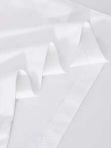 Bộ đồ 2 mảnh dễ thương cho bé gái 8-12 tuổi, áo thun cổ tròn in họa tiết màu trắng và quần ống loe đen kiểu dáng giản dị, trang phục mùa hè thanh lịch và tối giản. - trắng - Xem 7