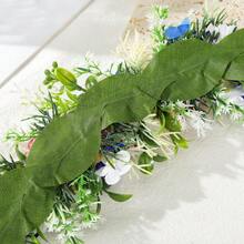 1件新娘人造向日葵花冠头饰，适合婚礼、旅行、拍照