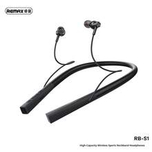 REMAX 爆款大容量無線運動脖掛耳機V5.1立體聲插卡耳機入耳式大電池睿RB-S1 - 黑色 - 查看 5