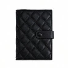 Rhombus Pattern Passport Cover, Travel Passport Holder, Matte Transparent Card Case Passport Protector Organizer