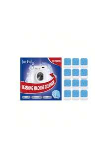 JUE FISH 12pcs/24pc Washing Machine Drum Cleaning Effervescent Tablets, Home Cleaning, Washing Machine Descaling Deep Cleaning Detergent Tablets, Clean Internal Drum And Agitator Universal, Deeply Penetrate Washing Machine Interior, Effectively Remove Stubborn Dirt And Detergent Residue Design - Multicolor - View 7