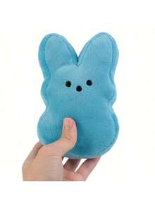 1个/6个复活节兔子毛绒玩具，卡通兔子玩偶，可爱聚酯纤维柔软毛绒兔子装饰品，适合节日和母亲节礼物，颜色随机 - 彩色 - 查看 9