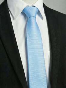 1条精美格纹纯色时尚高档领带，适合婚礼、派对、商务、节日和送礼场合。 - 格紋款 - 查看 7