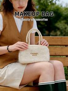CHANEL Women's Handbag, Fashion Chain Shoulder Bag, Crossbody Bag, Clutch, Retro Elegant Shoulder Bag, Fashionable Women's Handbag, Daily Commute Bag, Also Suitable As A Gift For Women - White (pearl Chain) - View 1