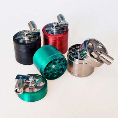 New Mini Pocket Grinder, 40mm Diameter Small Portable Handheld Style Herb Grinder, Smoking Accessory Grinder, Multiple Colors Available