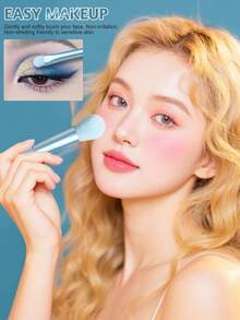 Bộ cọ trang điểm du lịch cầm tay 12 món BS-MALL, gồm cọ nền mini, cọ má hồng và cọ phấn mắt. - Màu xanh nhạt - Xem 5