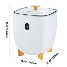 Towel Warmer 25L Towel Warmer Bucket With 2 Heating Modes 20406090 Min Auto Shut Off Bottom Heating Columns LED Screen Large Towel Warmer For Bathroom Spa Bathrobe Blanket & Pajama - trắng - Xem 10