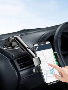 360° Rotatable Suction Cup Car Phone Holder - Universal Car Dashboard Phone Mount Bracket, Suitable For Navigation, Compatible With IPhone, Android Phones, Great Gift For Family And Friends - Black - View 11