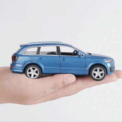  1:36 Modellino in lega pressofusa dell'Audi Q7, giocattolo per bambini, auto da corsa, con porte apribili, a frizione, interni realistici, modello di auto classica, ornamento decorativo, da collezione, regalo per Ognissanti, Natale, compleanno