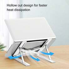 2026 Nuevo soporte ajustable para portátil, ajuste de altura ergonómico de 8 niveles, compatible con portátiles de 10 a 15.6 pulgadas e iPads, fabricado en material ABS. Esencial para el escritorio de la oficina, alivia eficazmente la fatiga del cuello, mejora la comodidad en el trabajo, ideal para el hogar, la oficina y los viajes. Ligero y portátil, ayuda a crear un entorno de trabajo eficiente y cómodo, accesorio de oficina imprescindible. - Multicolor - Ver 4
