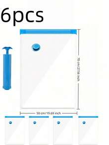 10pcs Transparent Vacuum Compression Storage Bags - Vacuum Clothes Travel Storage Bags, Lightweight Travel Dust Bags, Wardrobe Storage Bags, Luggage Organizer Bags. High-Quality Vacuum Storage Bags With Pump, Suitable For Travel Essentials, Clothes, Bedding, Blankets, Etc. Portable Vacuum Compression Bags, No Electricity Required. Home Decor, Bedroom Decor - Multicolor - View 33